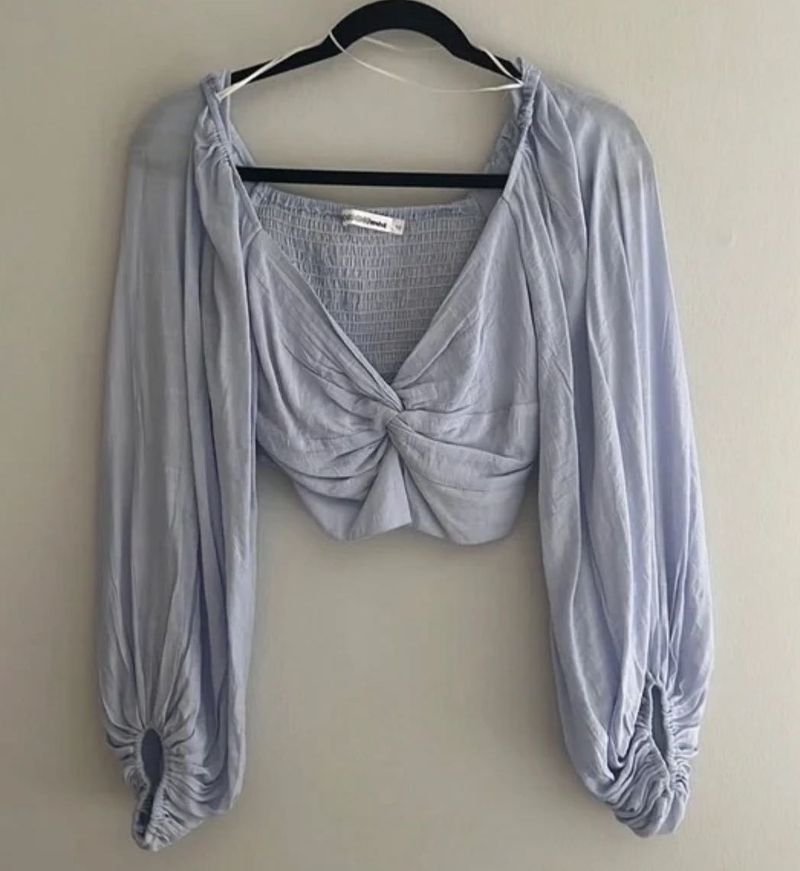 Cute Lavender Crop Top