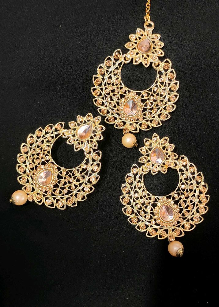 Elegant Gold-Toned Jewelry Set