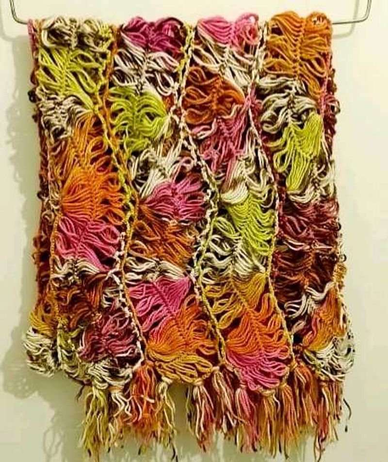 Colorful Knitted Scarf