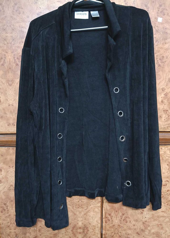 Chicos Black Shrug