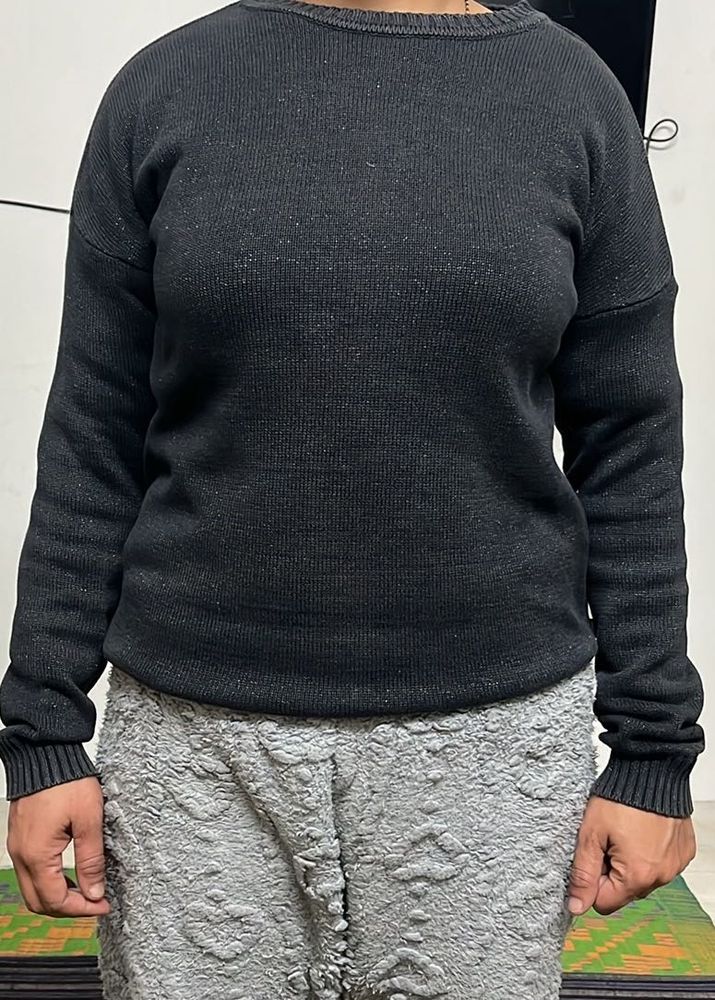 Dark Gray Pullover Sweater
