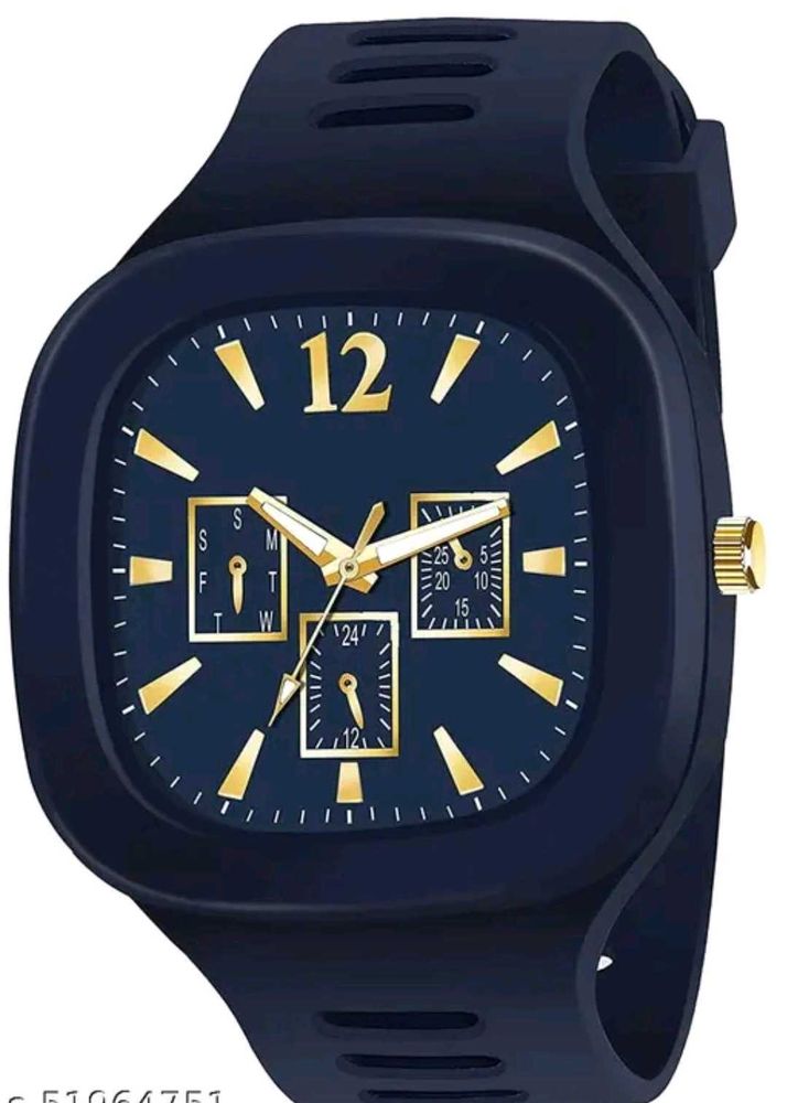 Stylish Blue/White/Grey/Black Dial Watch