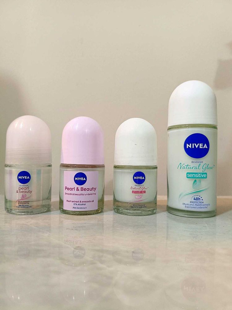 Set of 4 - Nivea Roll-On Deodorant