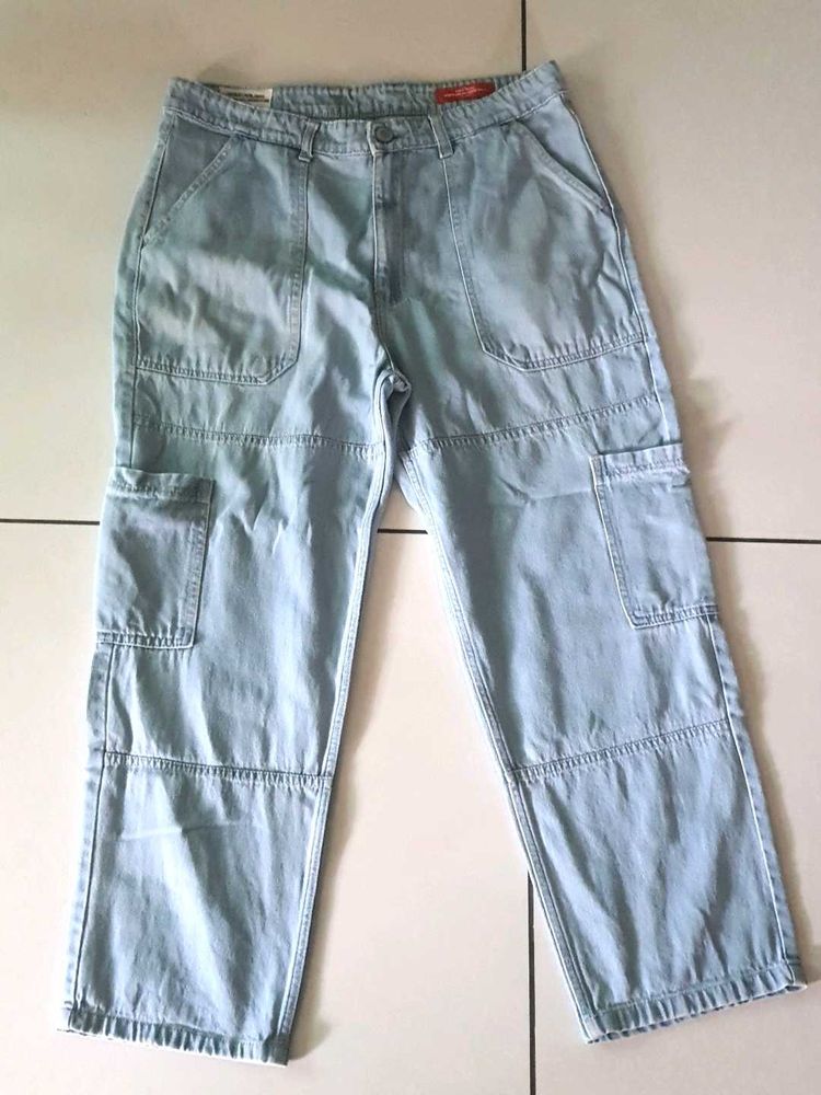Baggy Jean&#39;s, Light Blue, Powerlook Brand