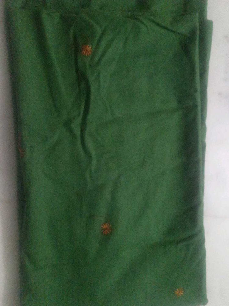 Green Ethnic Dress Material
