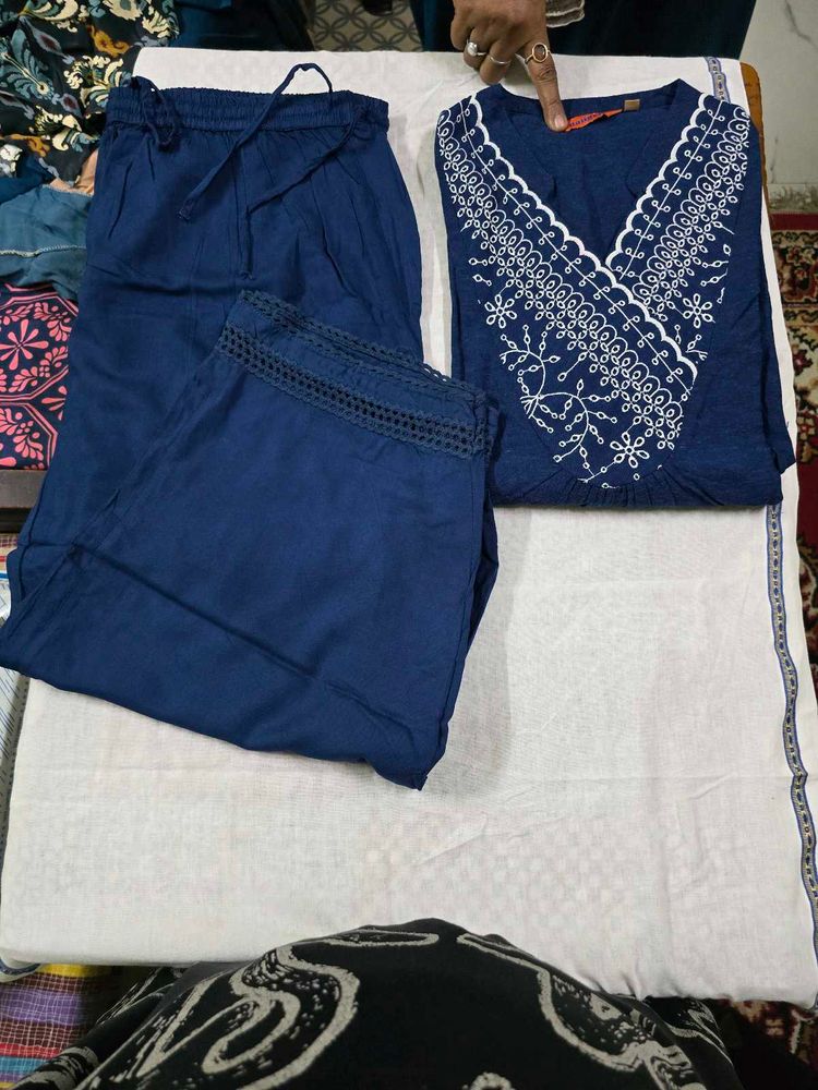 Elegant Embroidered Kurta Set