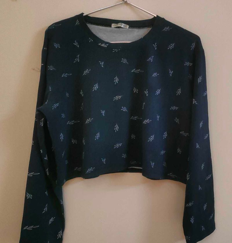 Super Stylish Crop Full Sleeves Tshirt