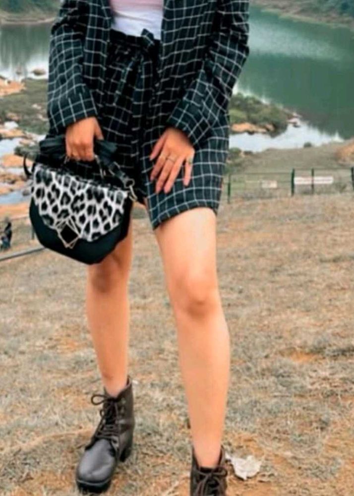 Stripe Coat and Shorts