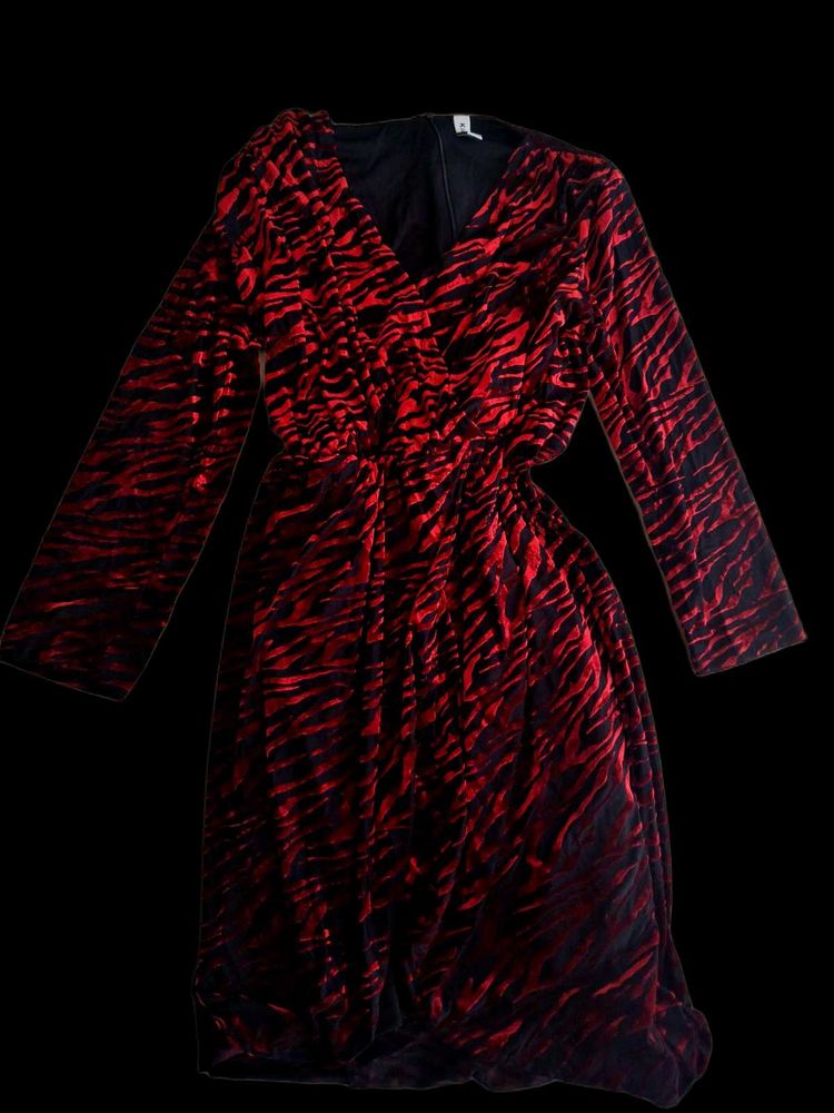 Red Animal Print Dress (unused)