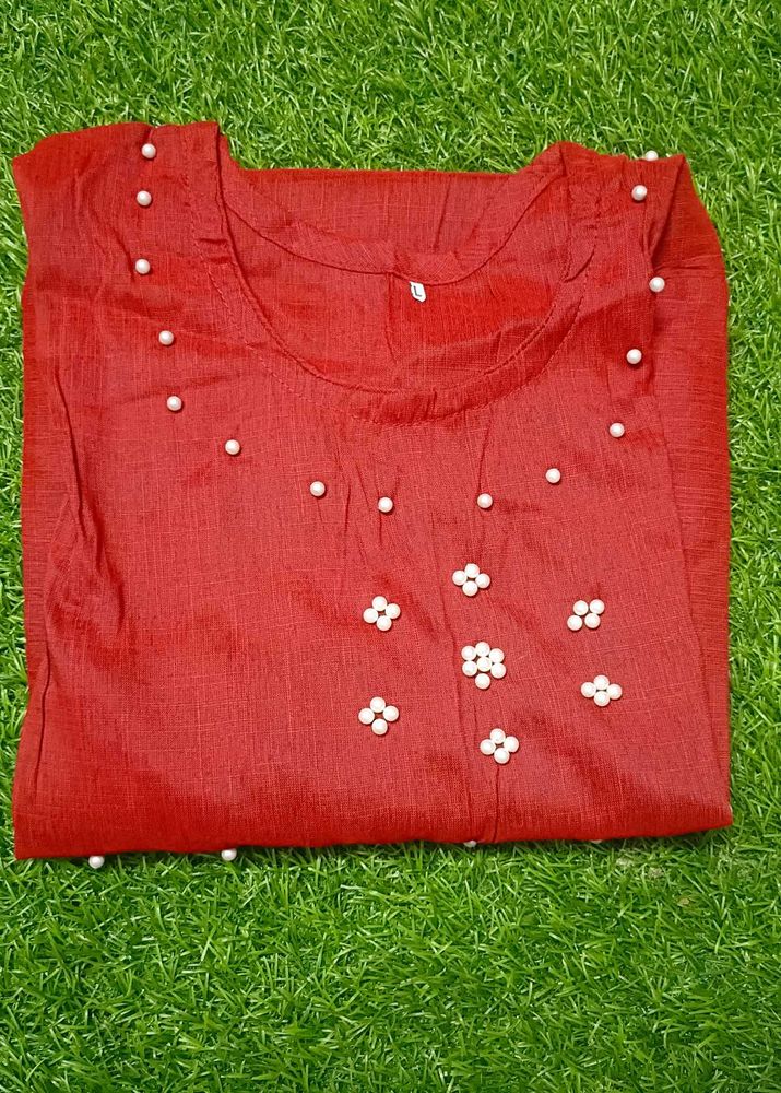 Elegant Red Kurta