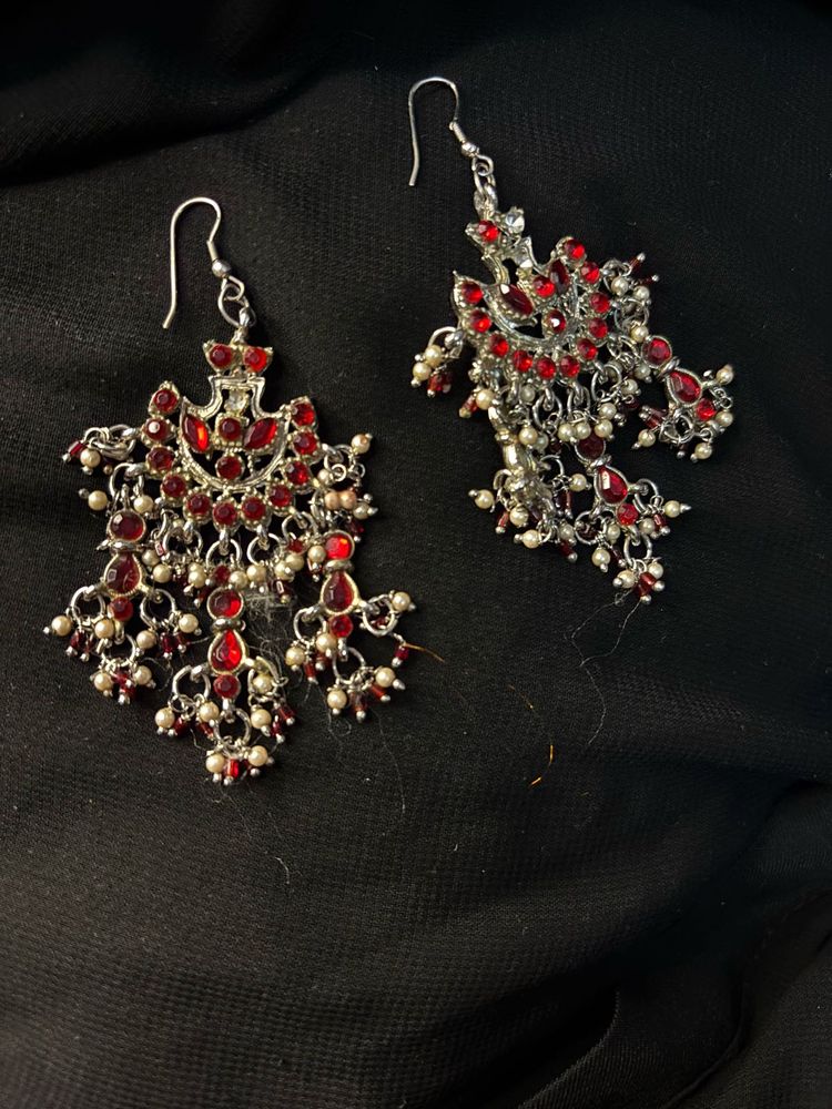 Red Stone Earrings ONLY ₹119