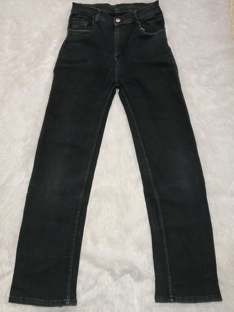 Black Straight Leg Jeans