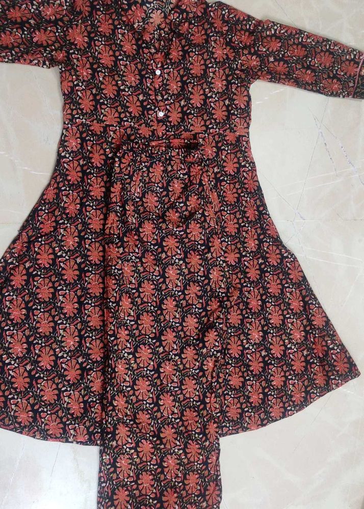 Floral Print Kurta Set