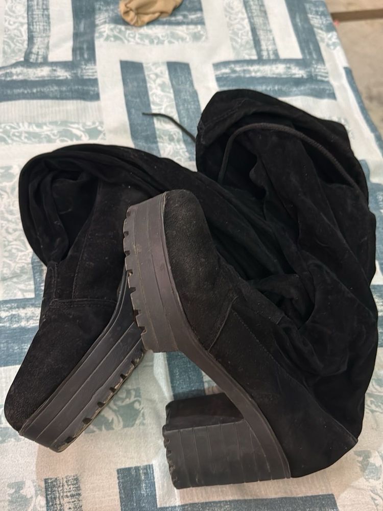 Black Platform Boots