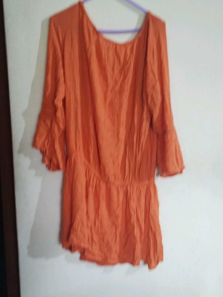 Orange Tunic Top