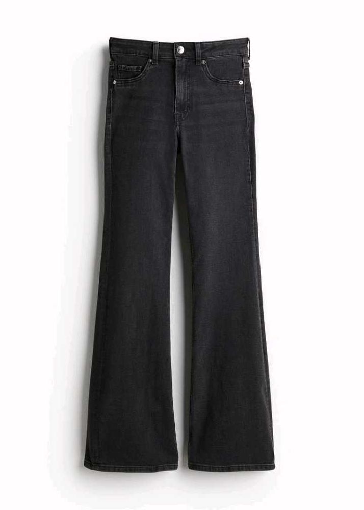 H&amp;M Black Flared High Jeans