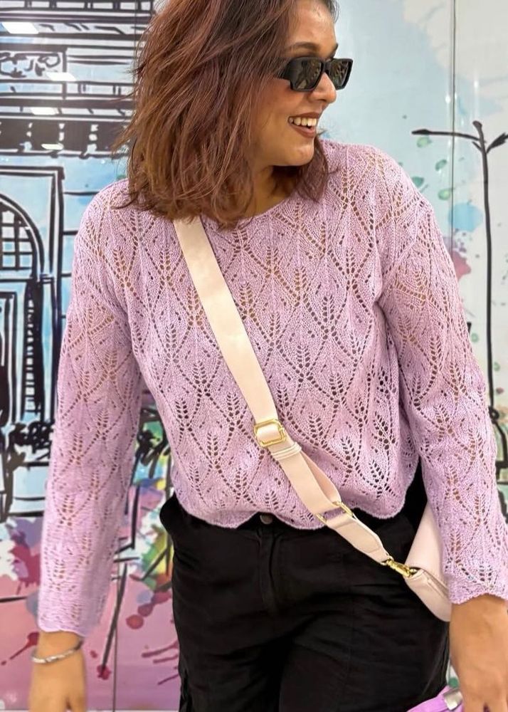 Lavender Knit Sweater