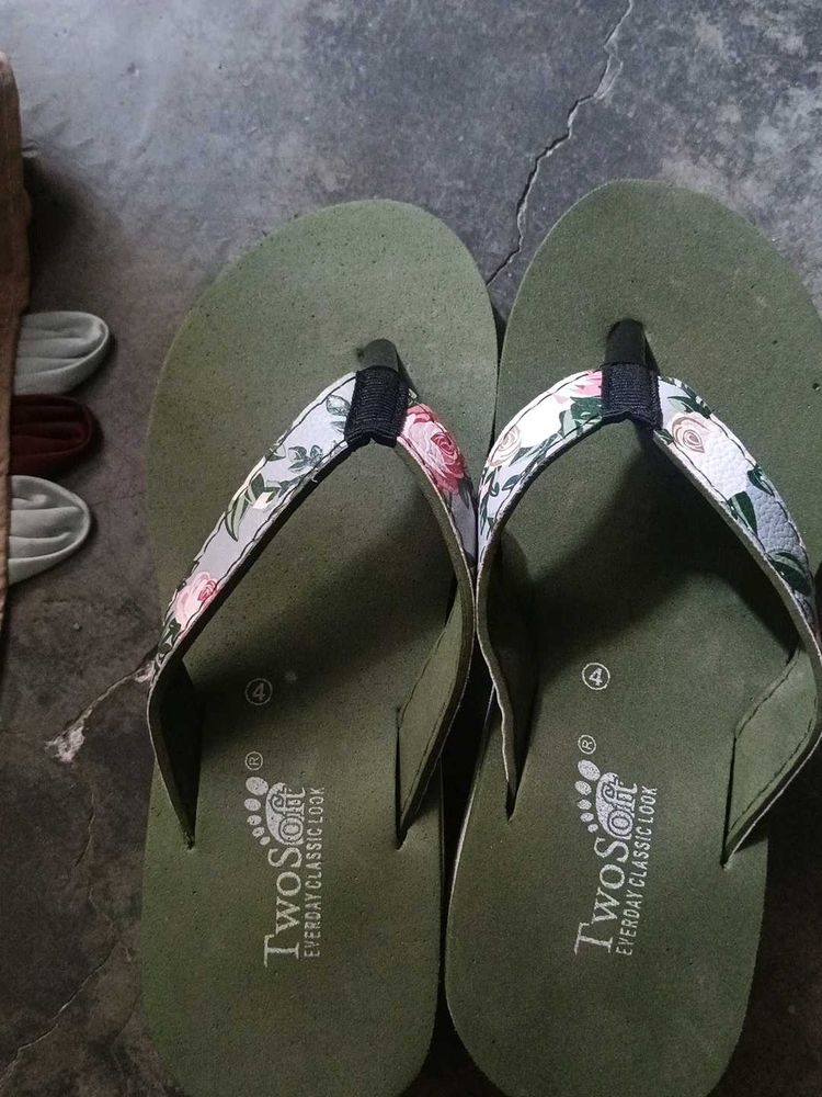 Floral Flip Flops Totally New