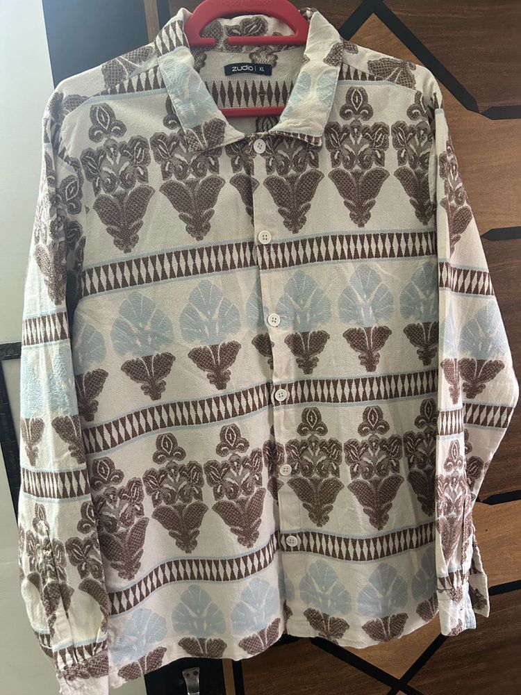 Patterned Long Sleeve Shirt