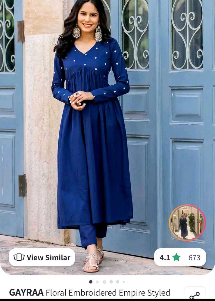 ❗️❗️ diwali sale ❗️❗️Elegant Blue Embroidere