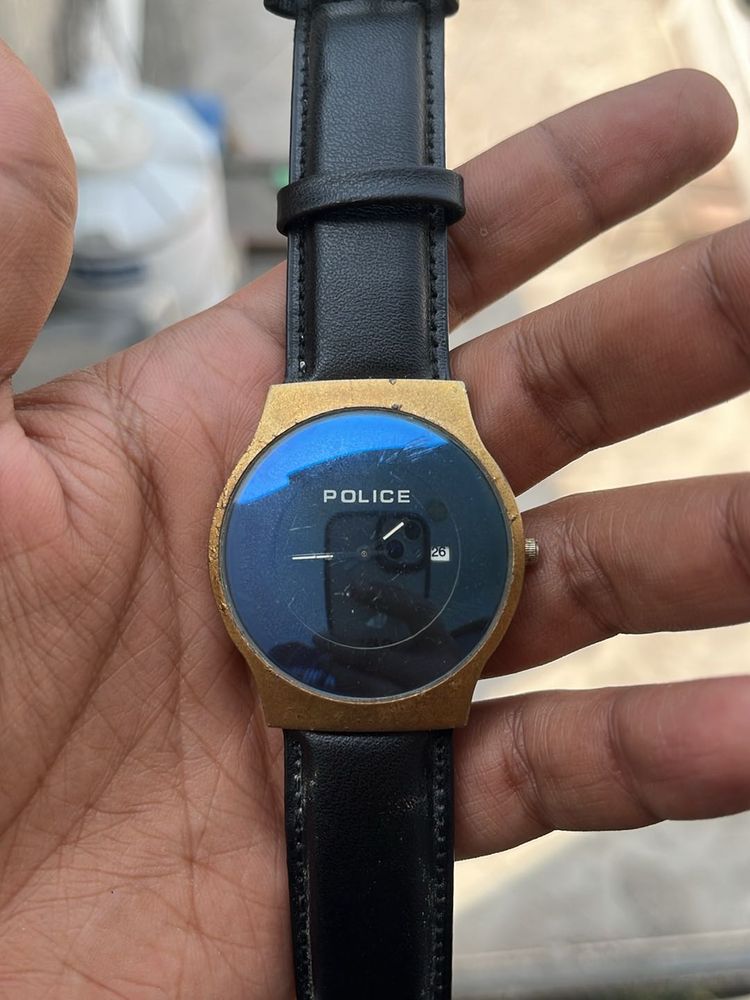 Police Slim Two Hand Watch