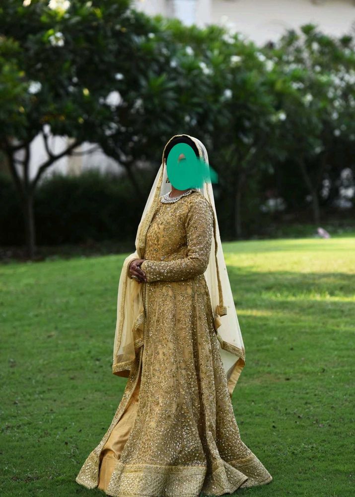 Golden Bridal Lehenga
