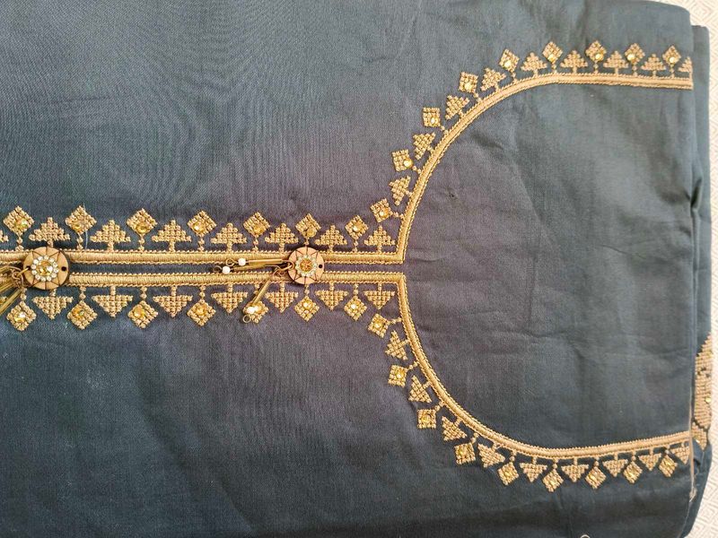 Embroidered Kurti Neck Design Fabric