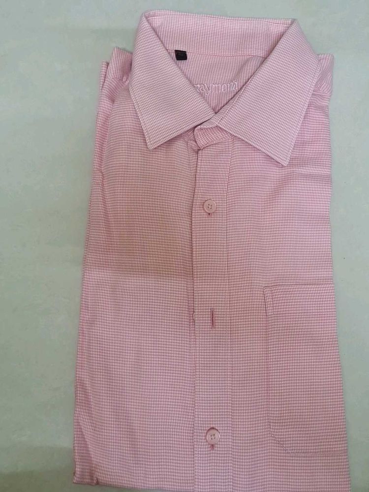 Raymond Pink Checked Formal Shirt
