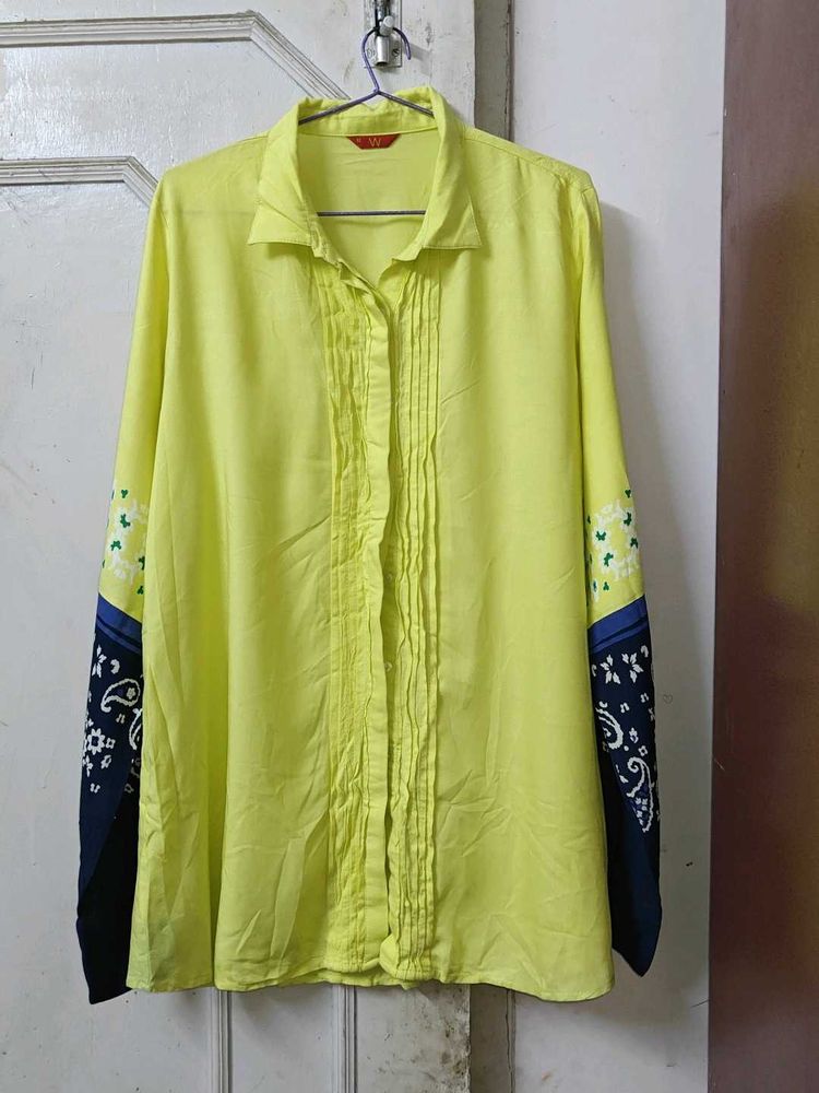W Brand Women’s Shirt – Neon Green