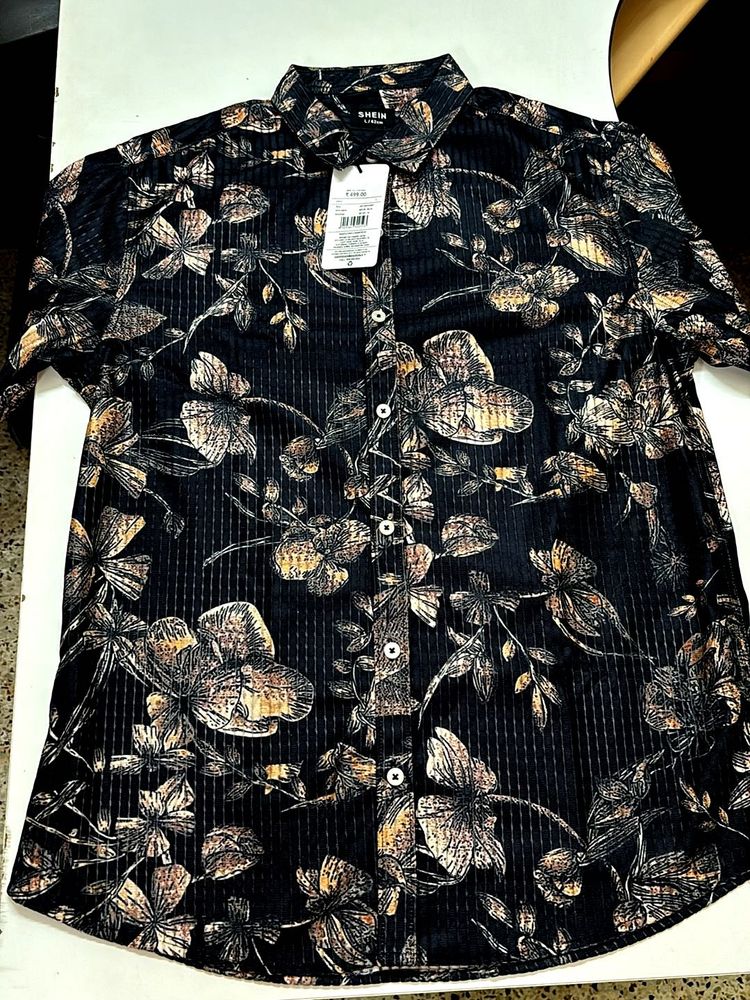 SHEIN -Floral Print Shirt