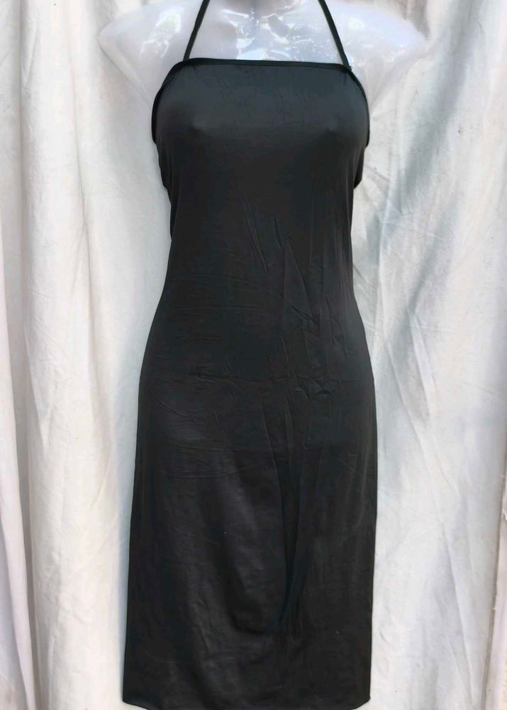 101511. Slinky Black Halter Dress