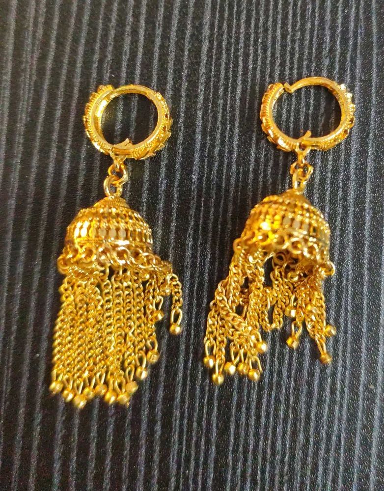 Golden Hanging Earrings
