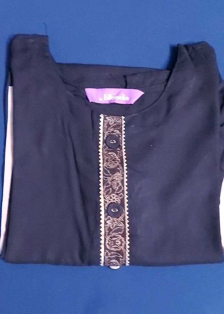 Elegant Black  Kurta With Legging