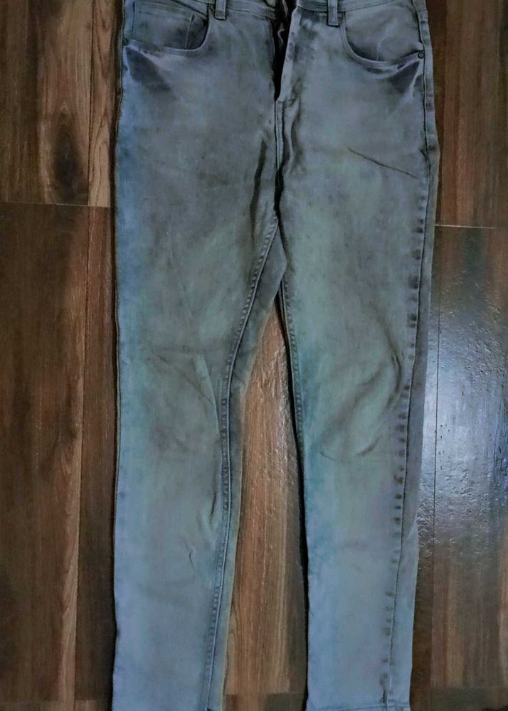 Gray Denim Jeans