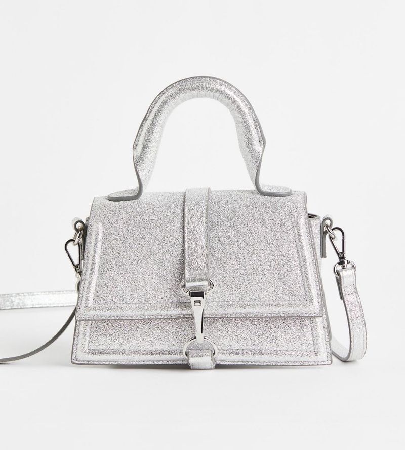 H&amp;m silver handbag