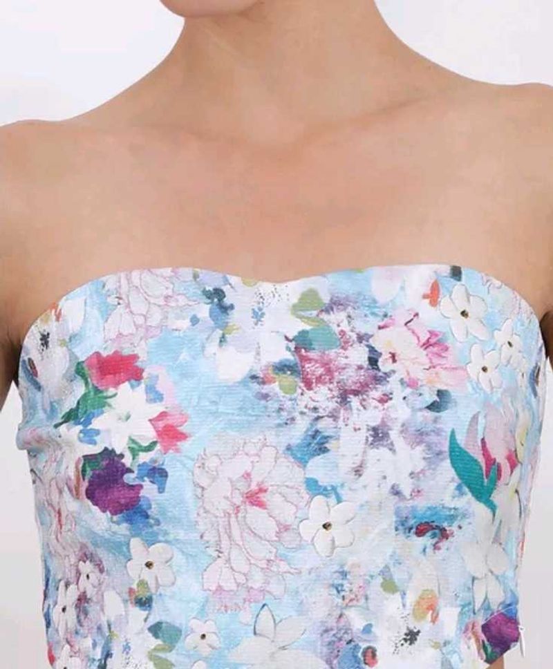Floral Strapless Top