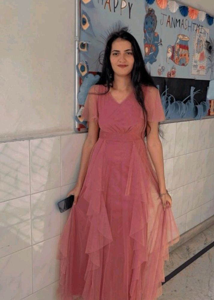 light pink dress