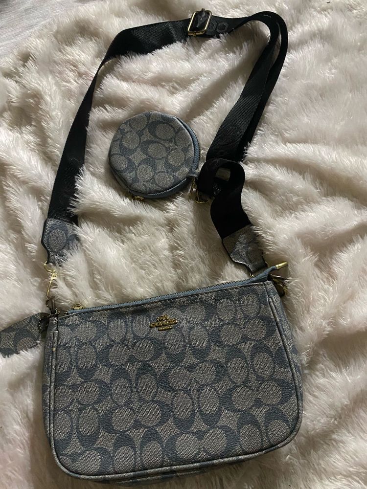 Coach Denim Crossbody Bag