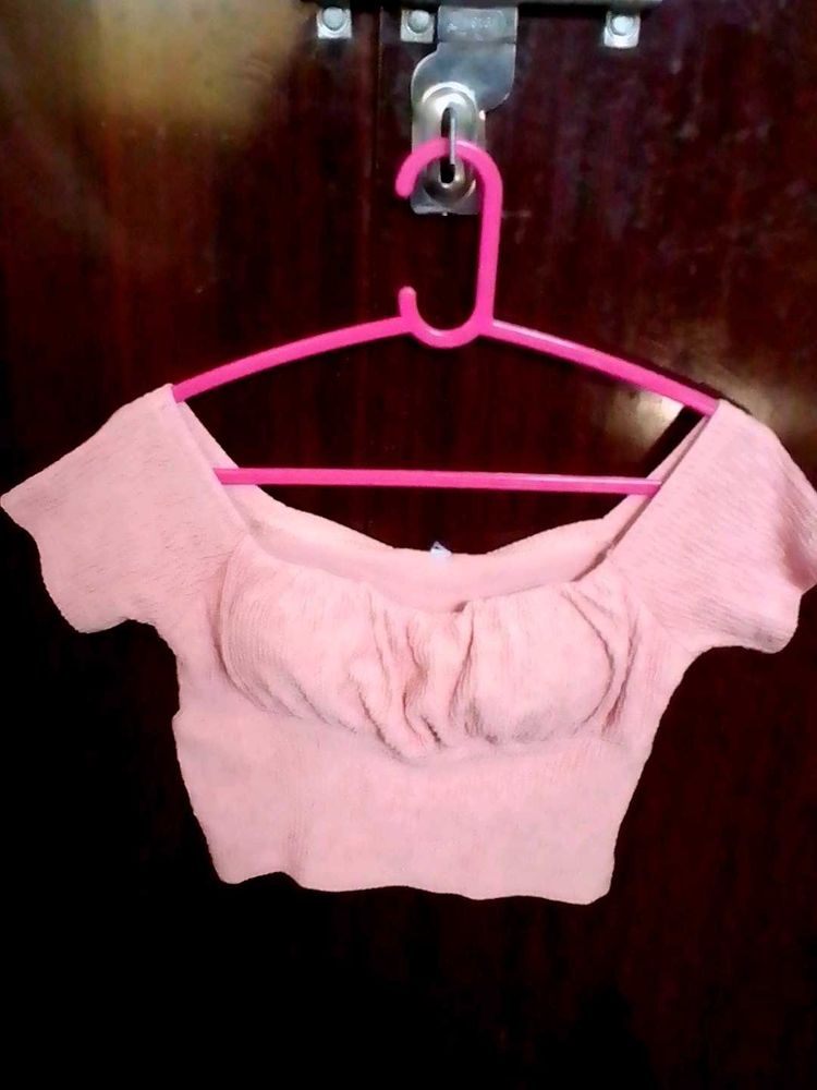 Crepe Pink Top