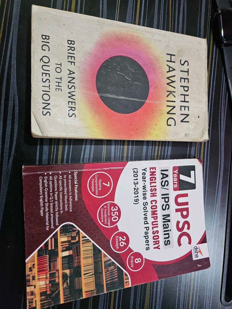 Stephen Hawking &amp; UPSC English Books ( 99/1 Book)