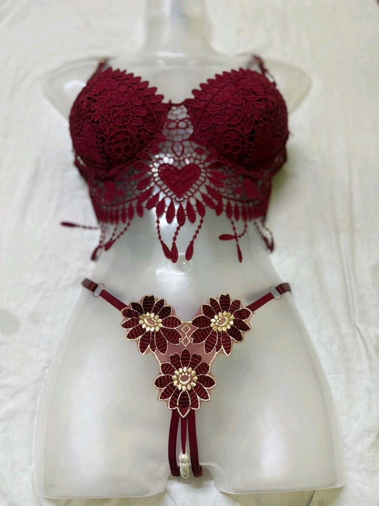 Lace Bralette &amp; Panty Set