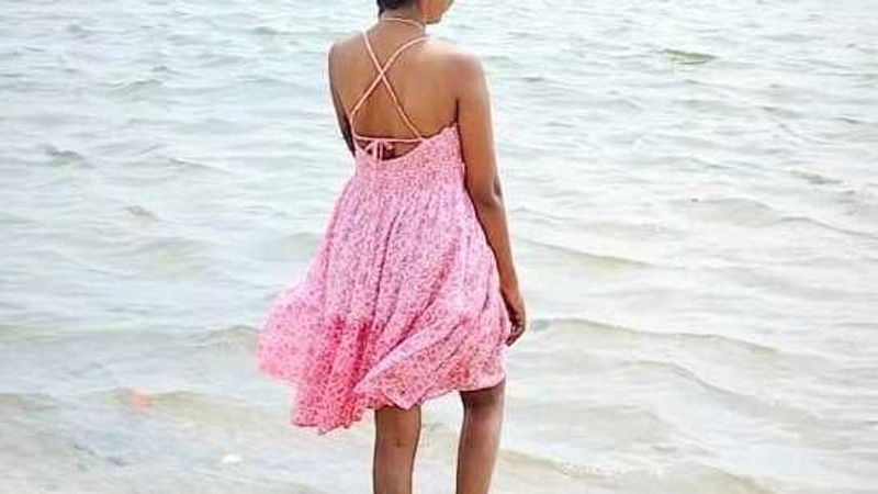 Pink Dress With Hot Back And Aslo Have Pocket