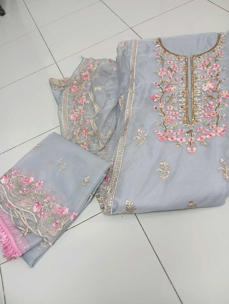 Elegant Grey Kurta Set