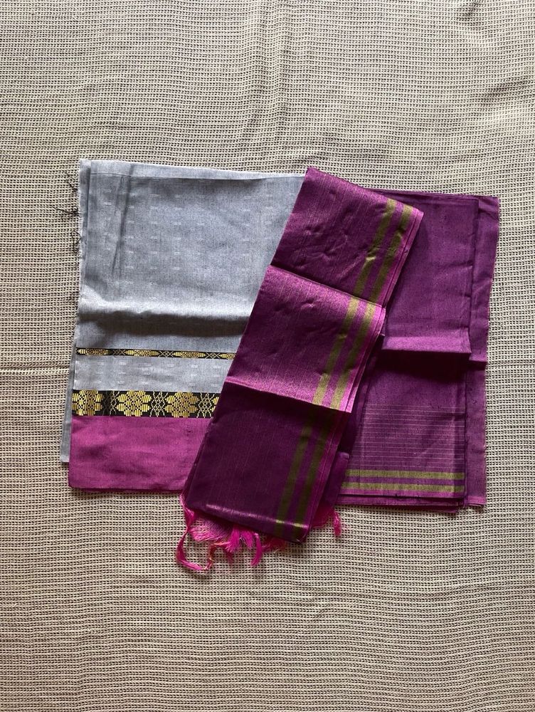 Purple Unstitched Suit Fabric
