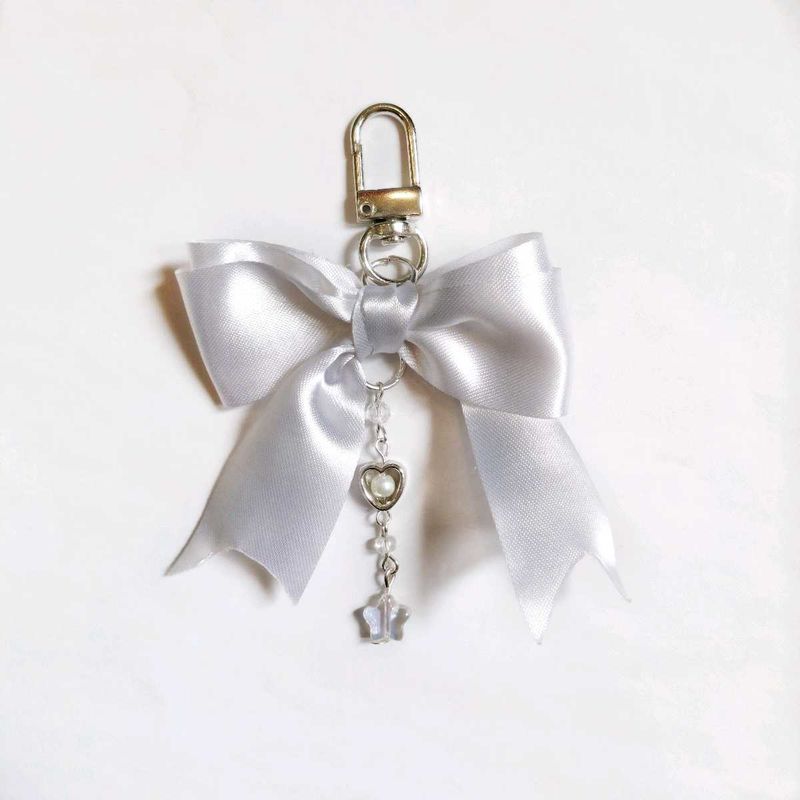 Coquette Bow Keychain Charm