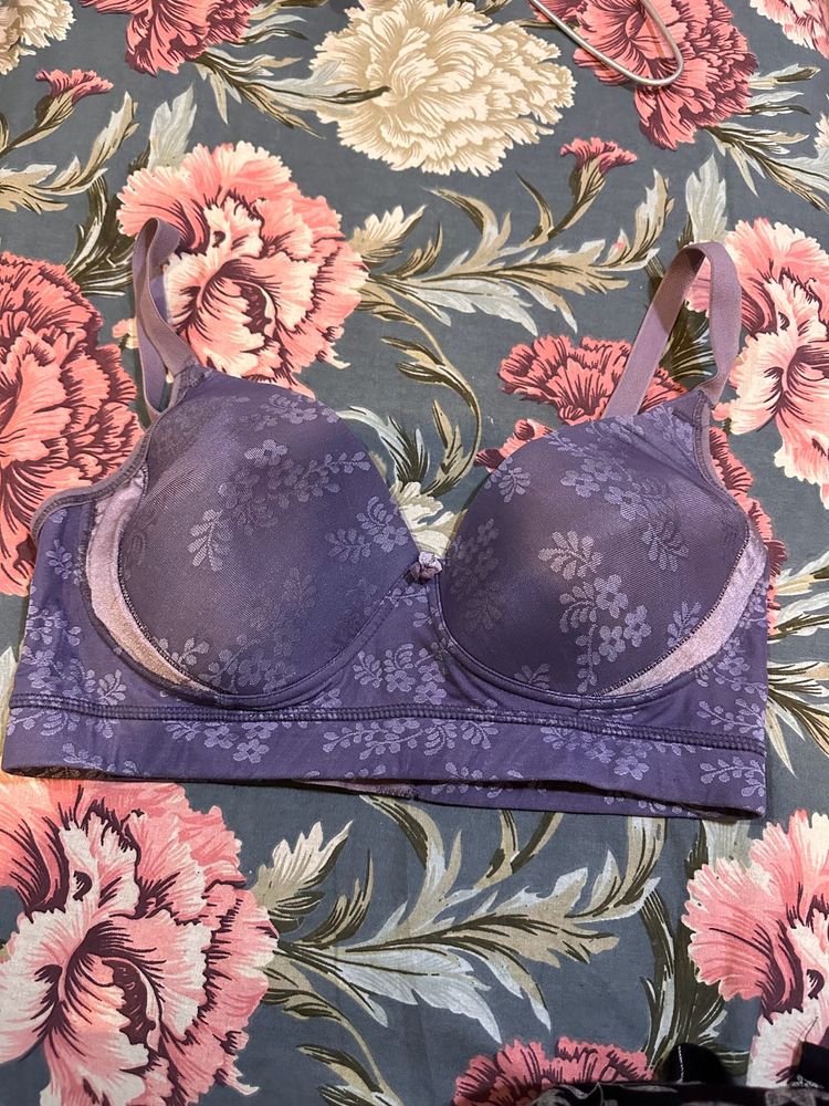 Floral Print Bra