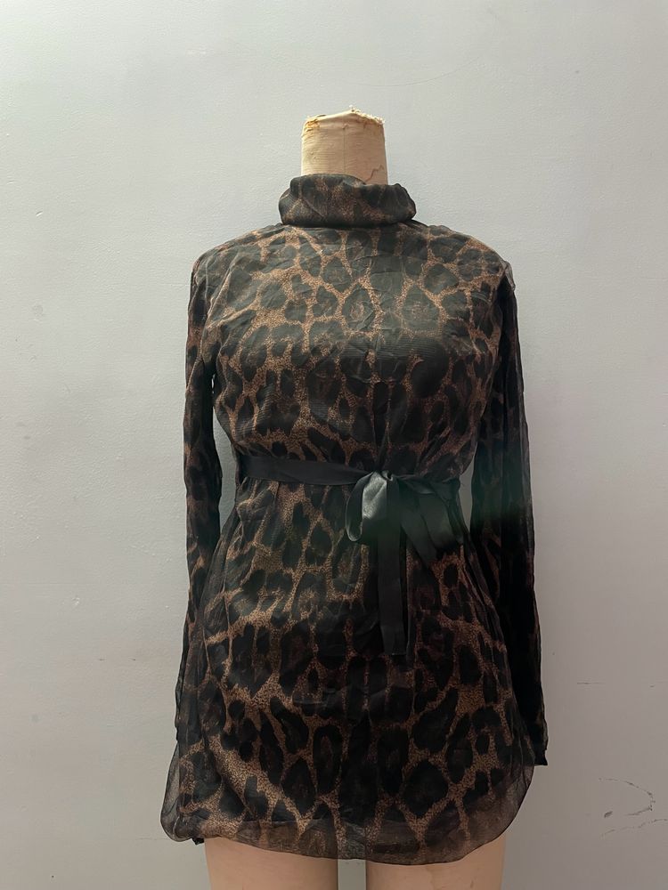 Cheetah Print Dress