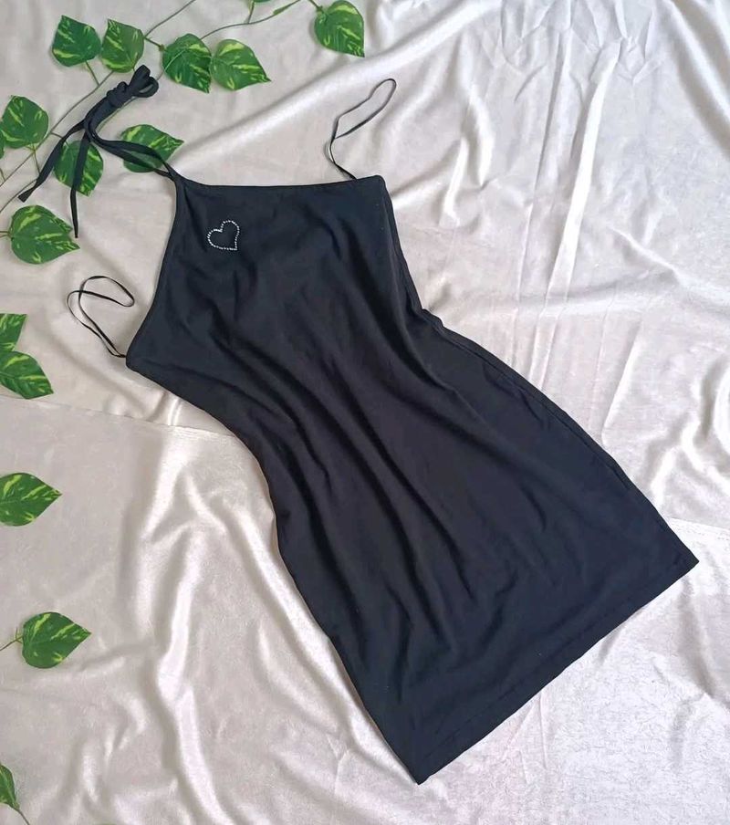 Black halter neck Dress