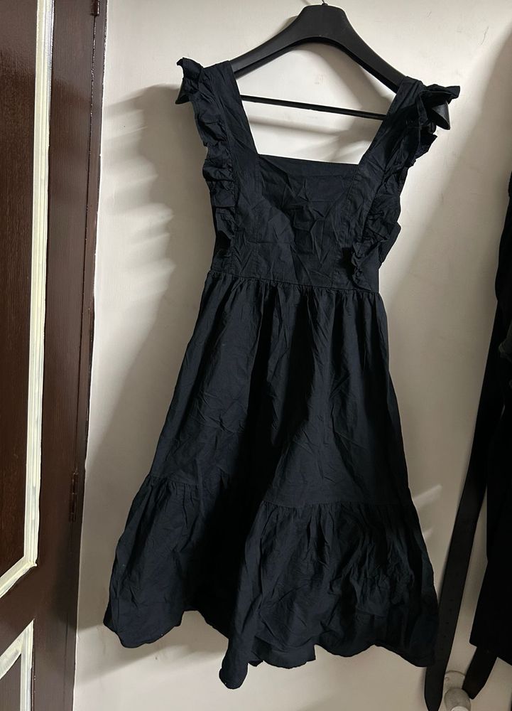 Black Ruffle Dress