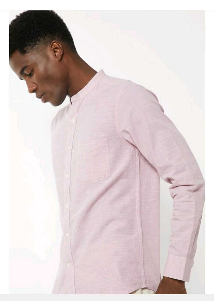 Men's Light Pink Casual Shirt